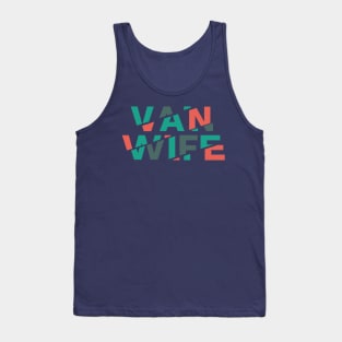 Vanlife: Van wife tracks - Green red Tank Top